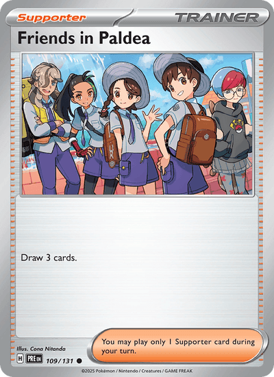 Friends in Paldea - 109/131 109/131 Common SV: Prismatic Evolutions Pokemon NM