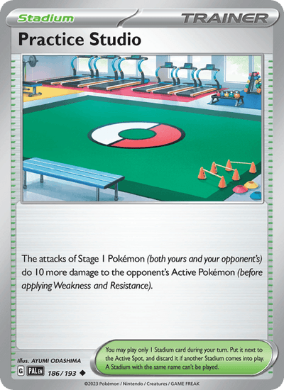 Practice Studio 186/193 Uncommon Paldea Evolved Pokemon Near Mint