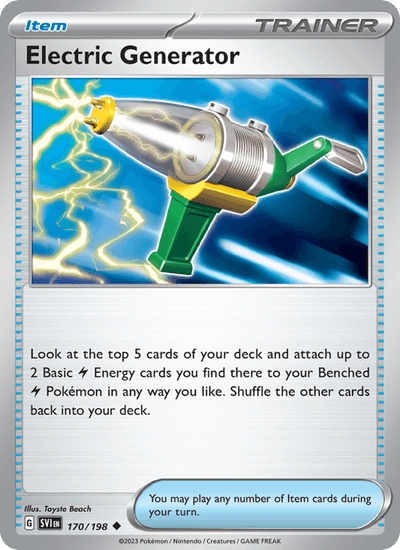 Electric Generator 170/198 Uncommon Scarlet & Violet Pokemon Near Mint
