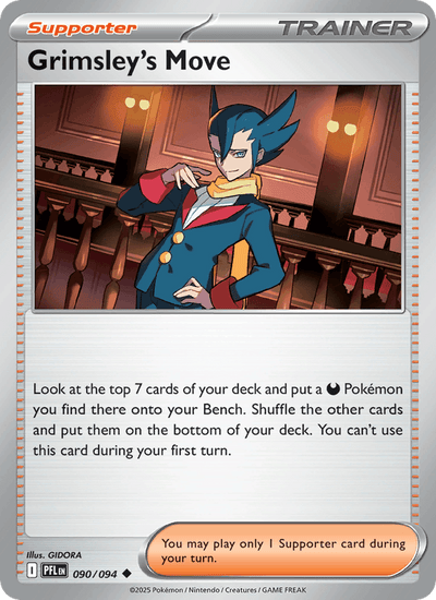 Grimsley's Move 090/094 Uncommon Phantasmal Flames Pokemon Reverse Holo NM