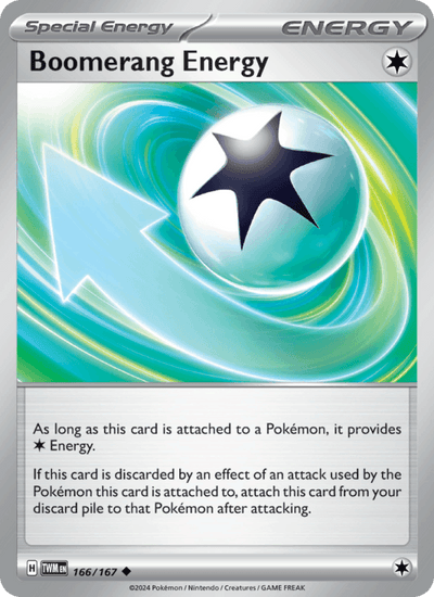 Boomerang Energy 166/167 Uncommon Twilight Masquerade Pokemon Near Mint