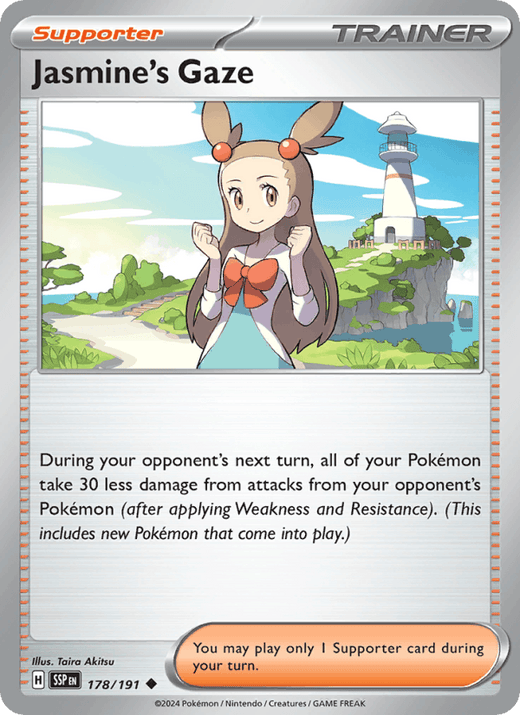 Jasmine's Gaze 178/191 Uncommon Surging Sparks Pokemon Near Mint