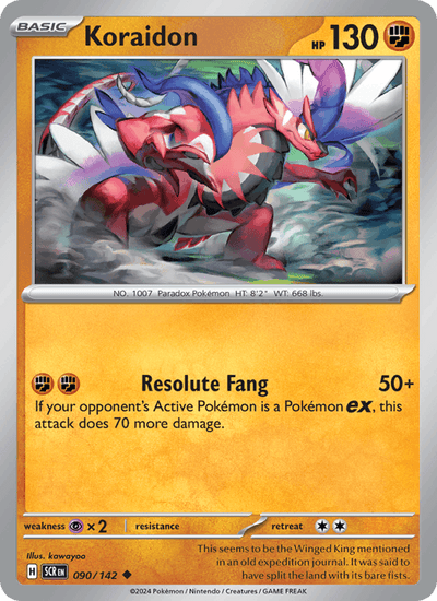 Koraidon 90/142 Uncommon Stellar Crown Pokemon Near Mint