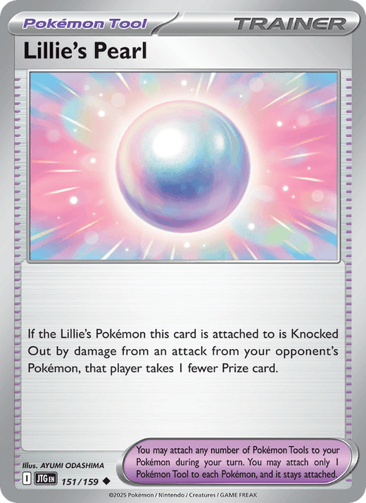 Lillie's Pearl 151/159 Uncommon Journey Together Pokemon Near Mint