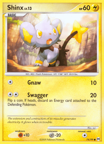 Shinx 74/99 Common Arceus Pokemon Near Mint
