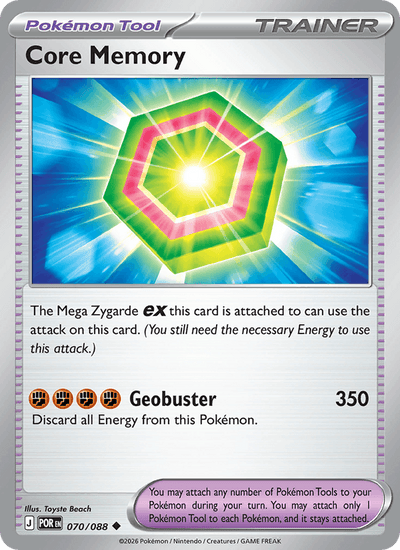 Core Memory 070/088 Uncommon Perfect Order Pokemon Near Mint