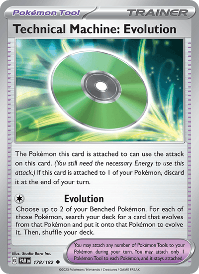 Technical Machine: Evolution 178/182 Uncommon Paradox Rift Pokemon NM