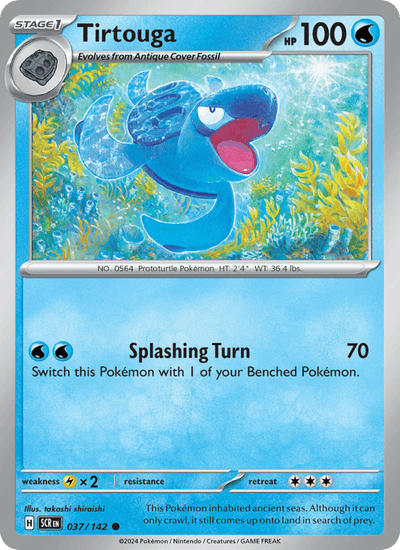 Tirtouga 37/142 Common Stellar Crown Pokemon Near Mint