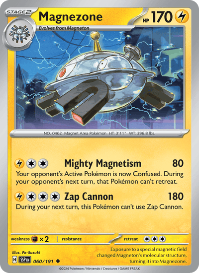 Magnezone 060/191 Uncommon Surging Sparks Pokemon Reverse Holo Near Mint