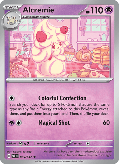 Alcremie 65/142 Rare Stellar Crown Pokemon Holo Near Mint