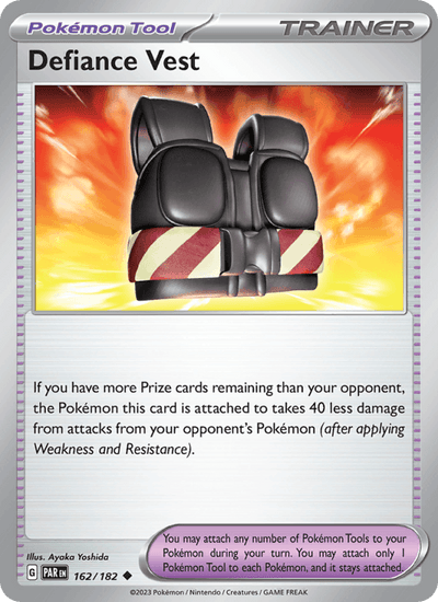 Defiance Vest 162/182 Uncommon Paradox Rift Pokemon Near Mint
