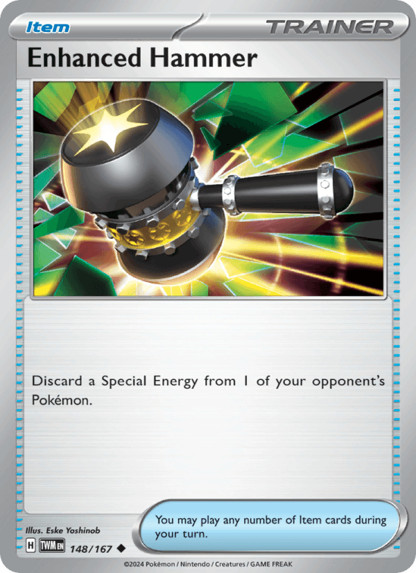 Enhanced Hammer 148/167 Uncommon Twilight Masquerade Pokemon Near Mint