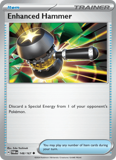 Enhanced Hammer 148/167 Uncommon Twilight Masquerade Pokemon Near Mint