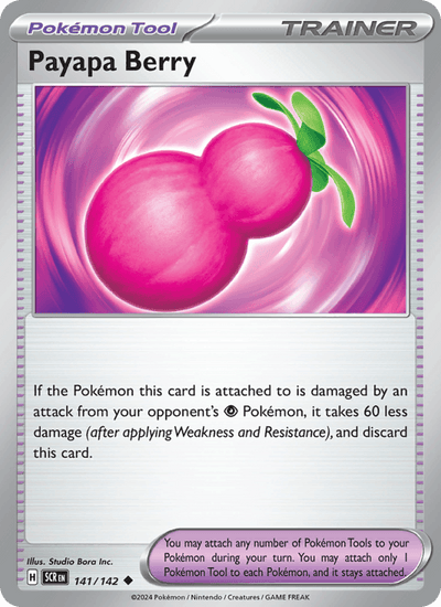 Payapa Berry 141/142 Uncommon Stellar Crown Pokemon Near Mint