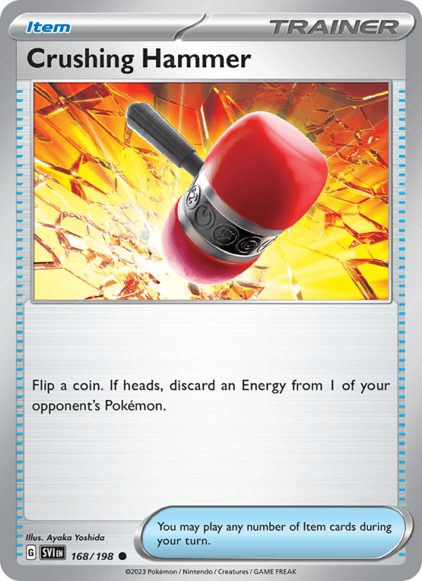 Crushing Hammer 168/198 Common Scarlet & Violet Pokemon Near Mint