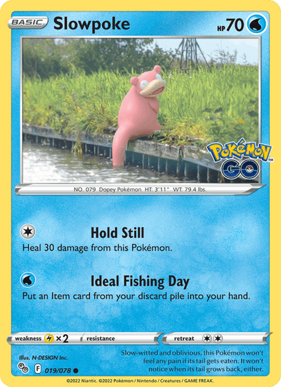 Slowpoke 019/078 Common Pokemon GO Pokemon Near Mint