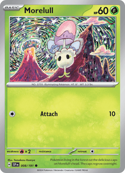 Morelull 008/191 Common Surging Sparks Pokemon Near Mint