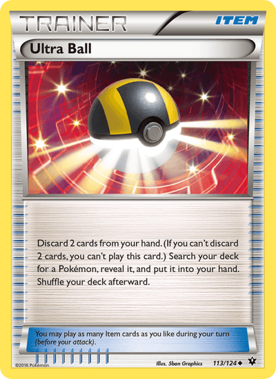 Ultra Ball 113/124 Uncommon Fates Collide Pokemon Near Mint