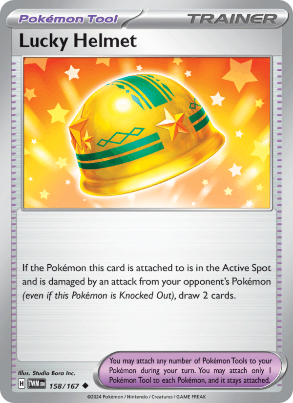 Lucky Helmet 158/167 Uncommon Twilight Masquerade Pokemon Near Mint