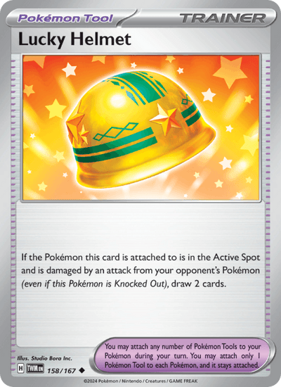 Lucky Helmet 158/167 Uncommon Twilight Masquerade Pokemon Near Mint