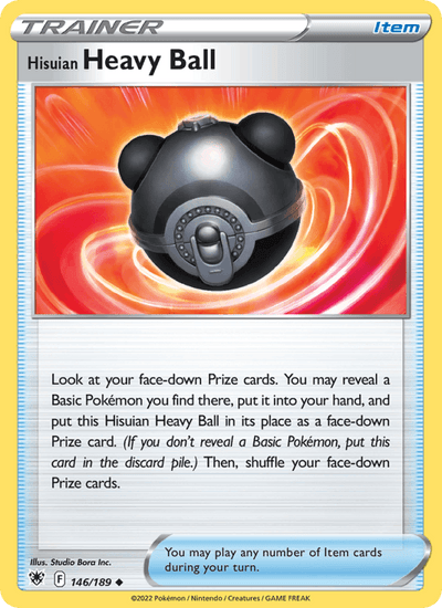 Hisuian Heavy Ball 146/189 Uncommon Astral Radiance Pokemon Reverse Holo NM