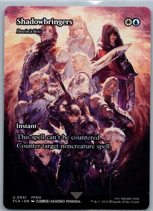 Shadowbringers - Dovin's Veto (Showcase) Final Fantasy:Magic: The Gathering NM