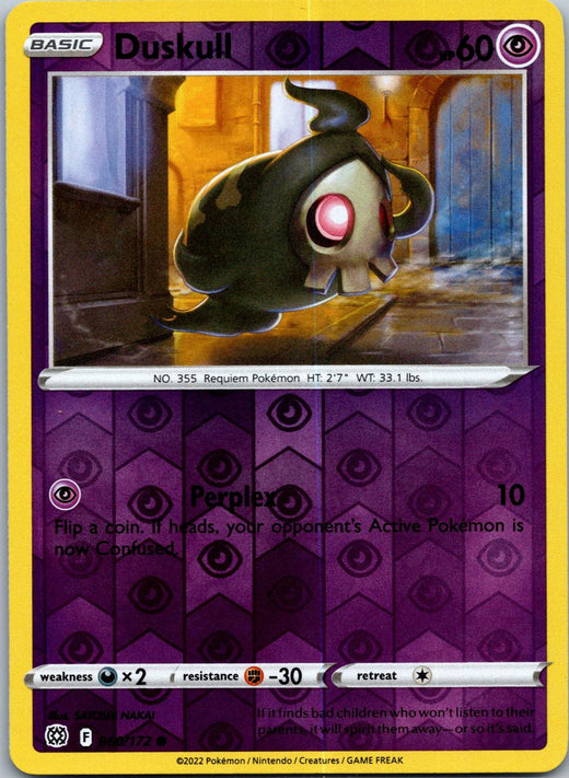 Duskull 060/172 Common Brilliant Stars PKM NM AU Stock Tracked
