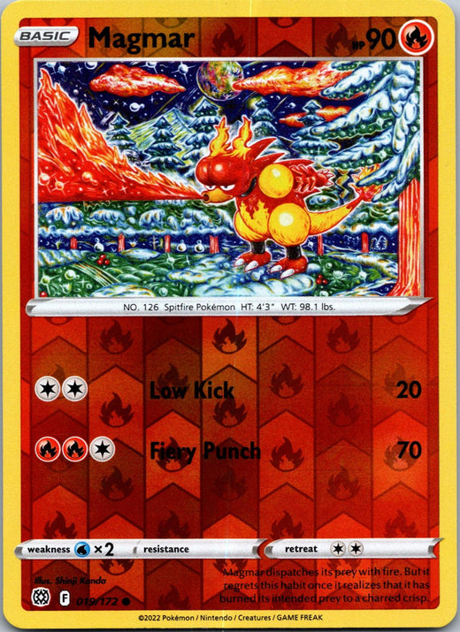 Magmar 019/172 Common Brilliant Stars PKM NM AU Stock Tracked