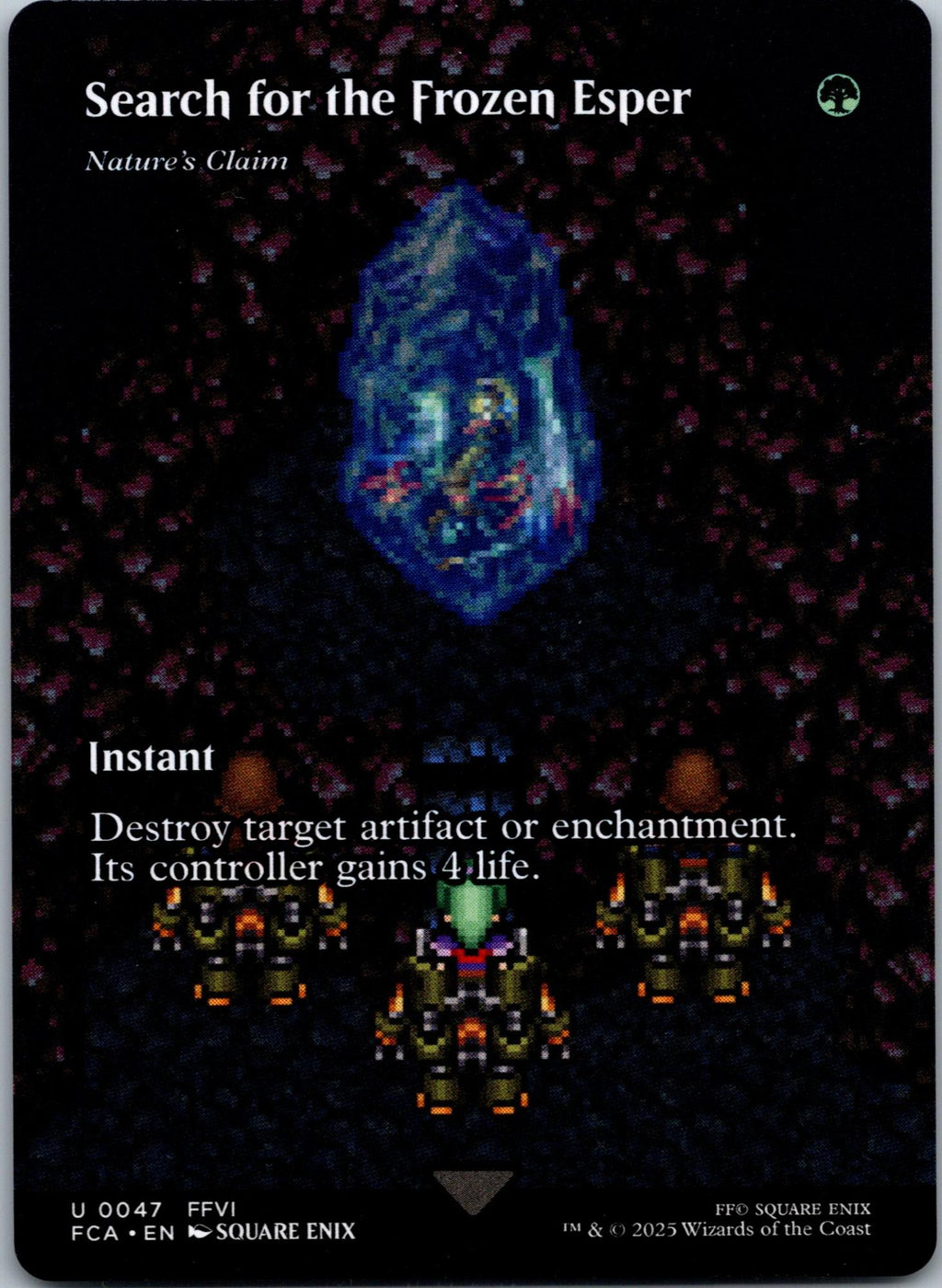 Search for the Frozen Esper - Nature's Claim  FINAL FANTASY: The Gathering NM