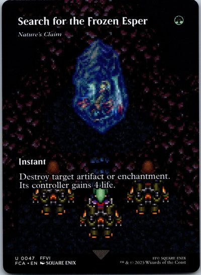 Search for the Frozen Esper - Nature's Claim  FINAL FANTASY: The Gathering NM