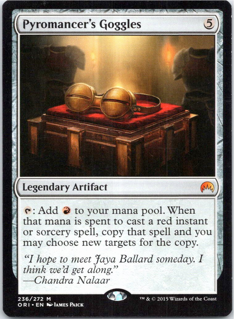 Pyromancer's Goggles 236 Mythic Magic Origins Magic: The Gathering Near Mint
