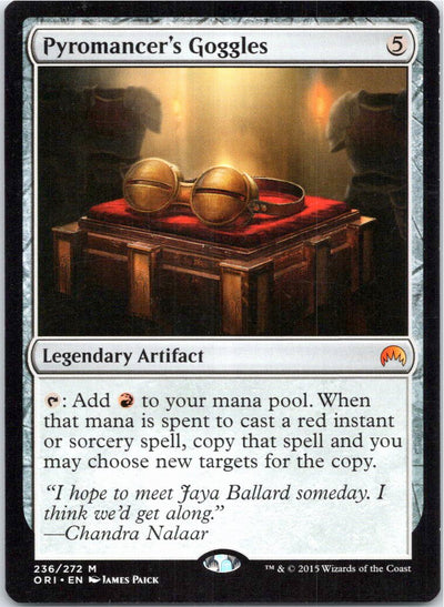 Pyromancer's Goggles 236 Mythic Magic Origins Magic: The Gathering Near Mint