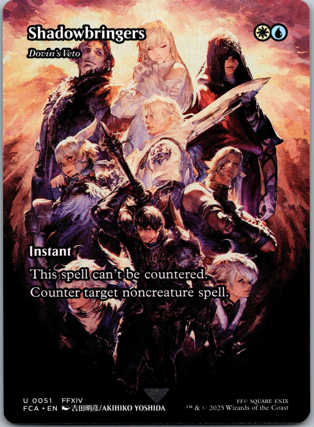 Shadowbringers - Dovin's Veto (Showcase) 51 FINAL FANTASY Magic The Gathering NM