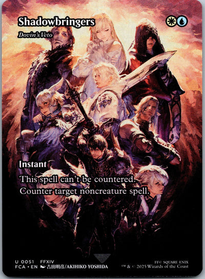 Shadowbringers - Dovin's Veto (Showcase) 51 FINAL FANTASY Magic The Gathering NM