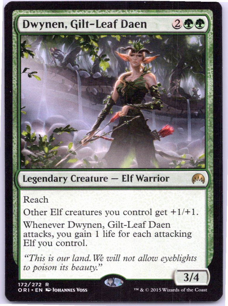 Dwynen, Gilt-Leaf Daen 172 Rare Prerelease Cards Magic: The Gathering Near Mint