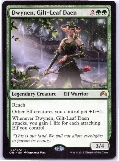 Dwynen, Gilt-Leaf Daen 172 Rare Prerelease Cards Magic: The Gathering Near Mint