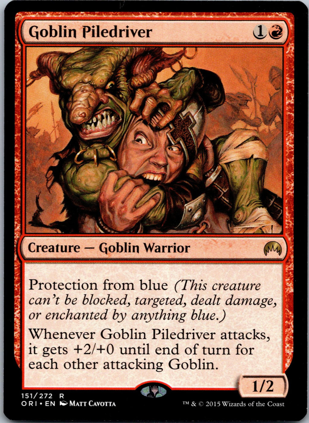 Goblin Piledriver 151 Rare Magic Origins Magic: The Gathering Near Mint