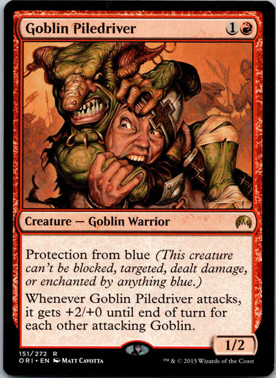 Goblin Piledriver 151 Rare Magic Origins Magic: The Gathering Near Mint
