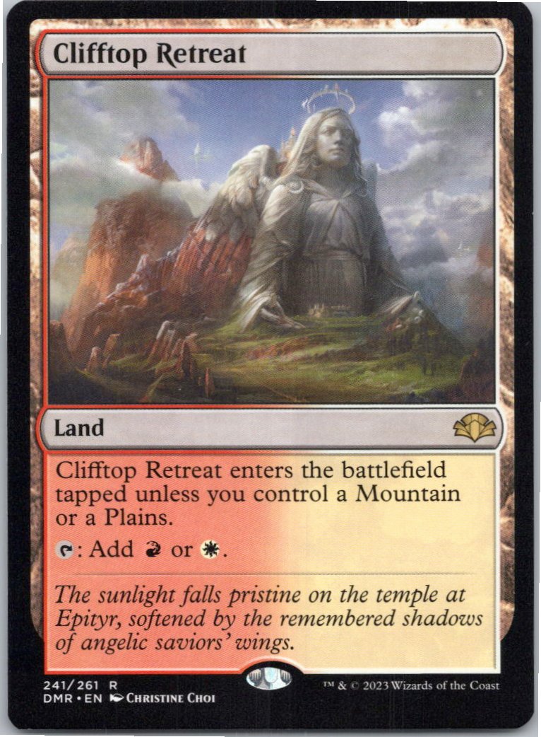 Clifftop Retreat 241 Rare Dominaria Remastered Magic: The Gathering Near Mint