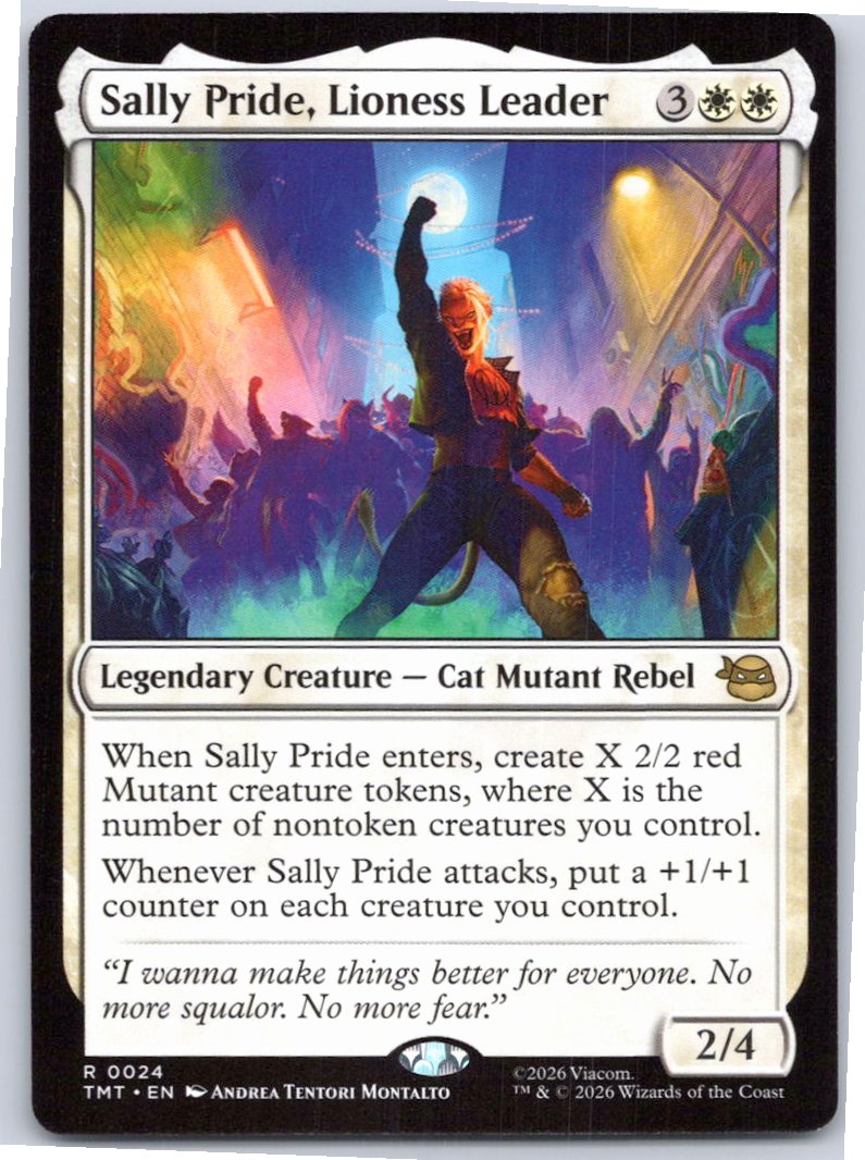 Sally Pride, Lioness Leader Teenage Mutant Ninja Turtles Magic: The Gathering NM