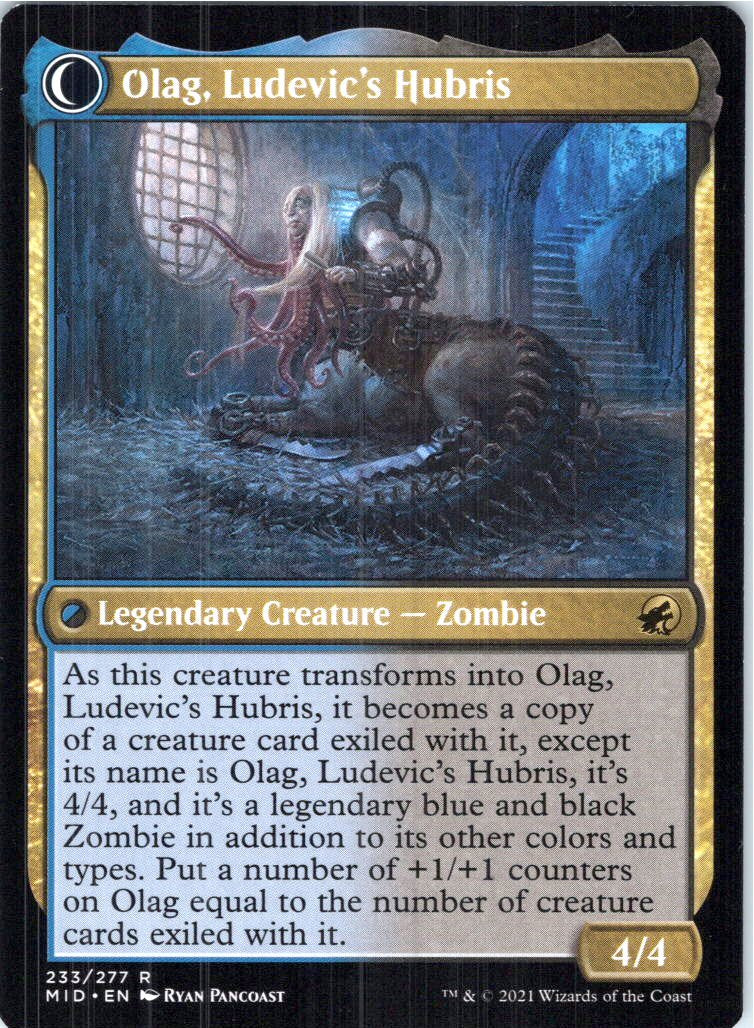 Ludevic, Necrogenius 233 Rare Innistrad: Midnight Hunt Magic: The Gathering NM