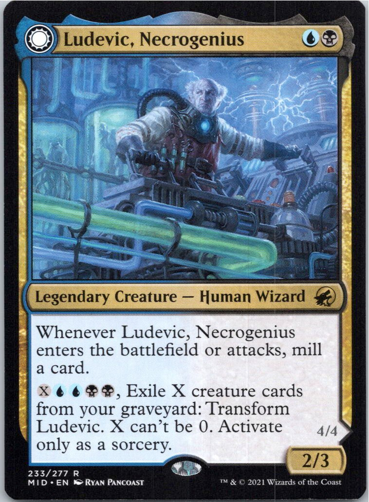 Ludevic, Necrogenius 233 Rare Innistrad: Midnight Hunt Magic: The Gathering NM