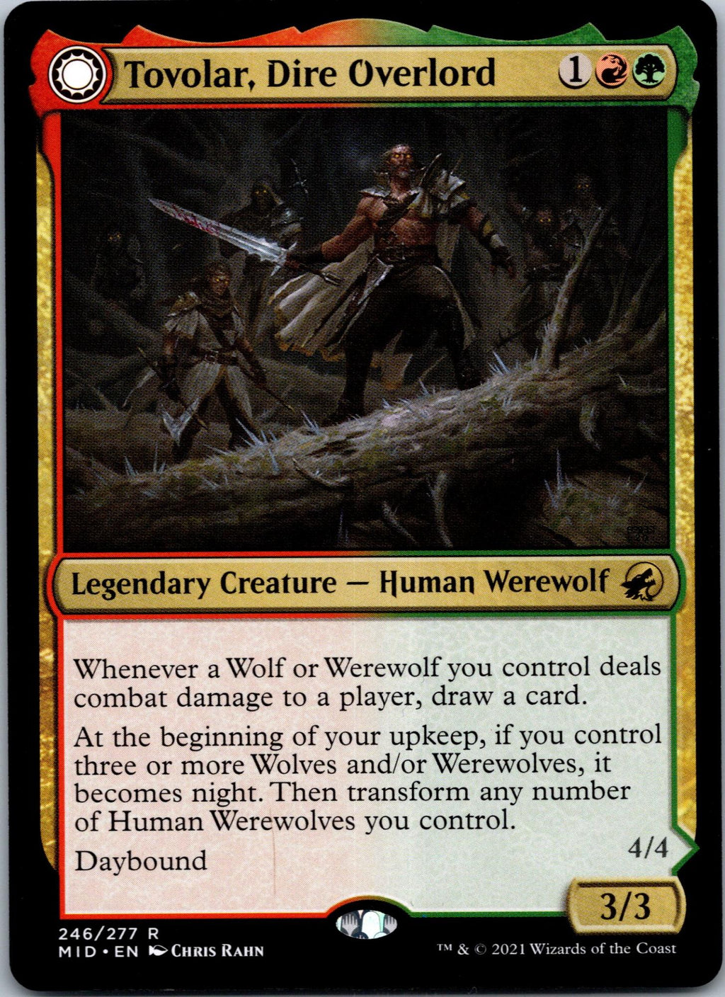 Tovolar, Dire Overlord 246 Rare Innistrad: Midnight Hunt Magic: The Gathering NM