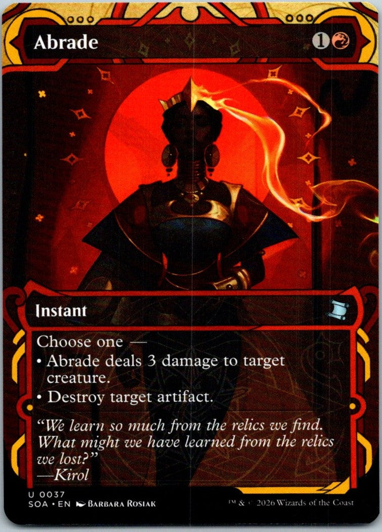 Abrade 37 Secrets of Strixhaven: Mystical Archive Magic: The Gathering NM