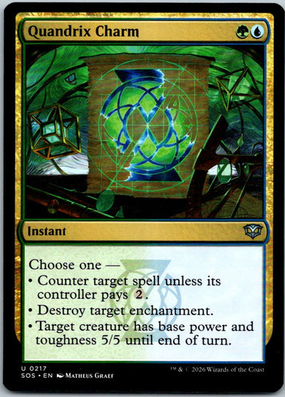 Quandrix Charm 217 Uncommon Secrets of Strixhaven Magic: The Gathering Near Mint
