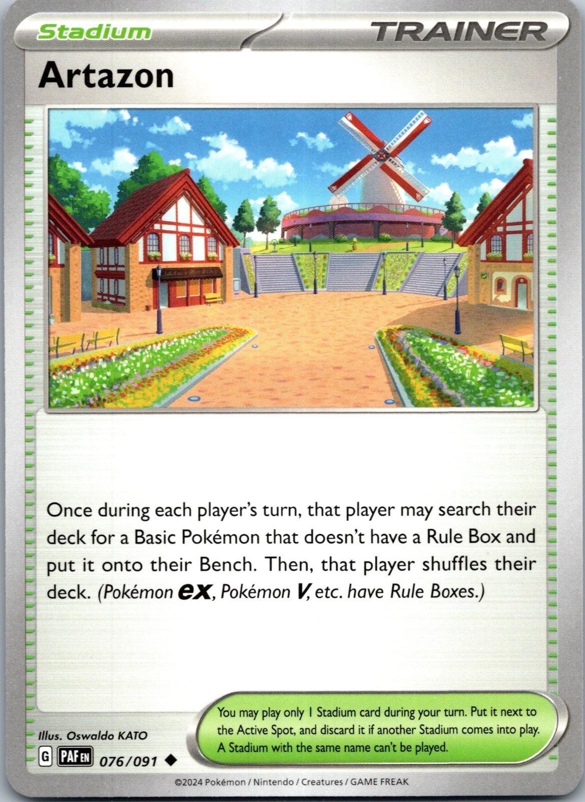 Artazon 076/091 Uncommon Paldean Fates Pokemon Near Mint