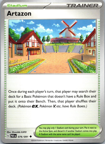 Artazon 076/091 Uncommon Paldean Fates Pokemon Near Mint