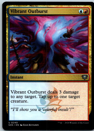 Vibrant Outburst 240 Uncommon Secrets of Strixhaven Magic: The Gathering NM
