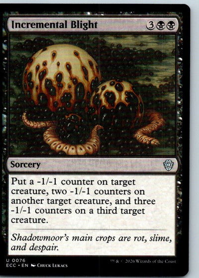 Incremental Blight 76 Commander: Lorwyn Eclipsed Magic: The Gathering NM