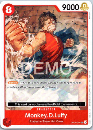 Monkey.D.Luffy (014) OP04-014 Uncommon Kingdoms of Intrigue One Piece Near Mint